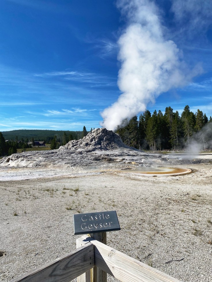 Castle Geyser steaming